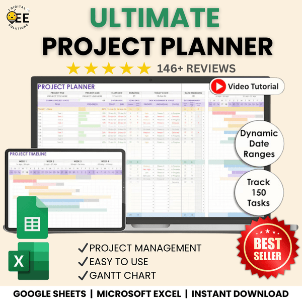Ultimate Project Planner 2025 - Digital Bee Solutions